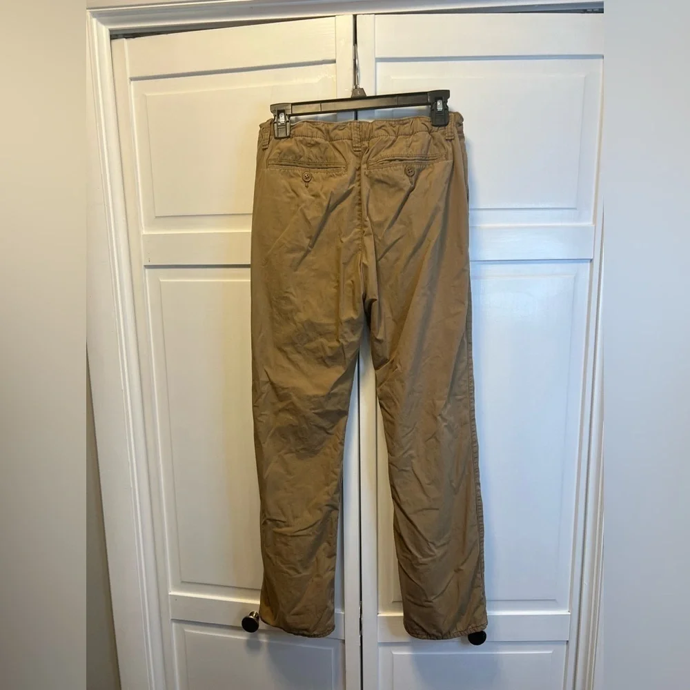 Gap Kids Flannel Lined Chino Pants Size Kids 14 Husky Color Tan